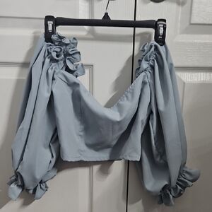 SHEIN Elegant Blue Top